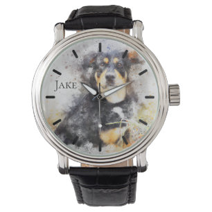 Beautiful Rottweiler Custom Personalised Watch