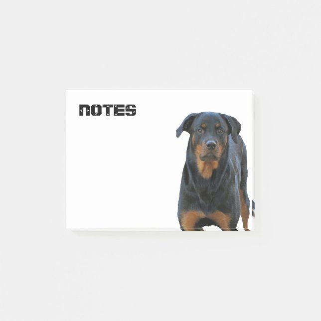 Beautiful Rottweiler Post-it Notes (Front)