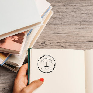 Beautiful Round Modern Teacher From The Library Of Rubber Stamp