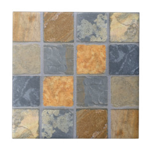 Beautiful Rows of Colourful Stone Tile
