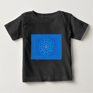 Beautiful Royal Blue Mandala Art Print Baby T-Shirt