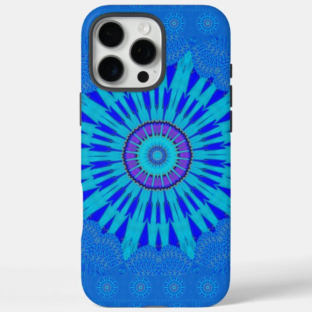 Beautiful Royal Blue Mandala Art Print Case-Mate iPhone Case (Back)