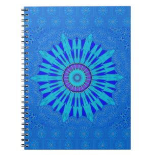 Beautiful Royal Blue Mandala Art Print Notebook
