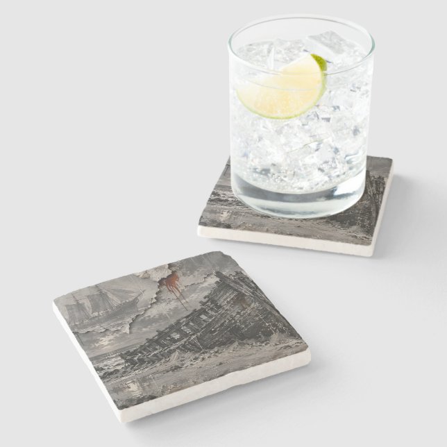 Beautiful Ruin Stone Coaster (Side)