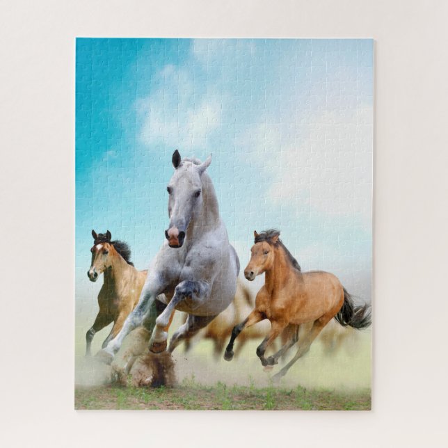 Beautiful running horses, Jigsaw Puzzle (Vertical)