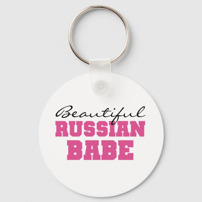 Beautiful Russian Babe Key Ring (Front)