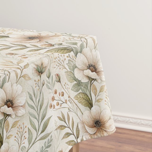 Beautiful Rustic Cottagecore Tablecloth (In Situ)
