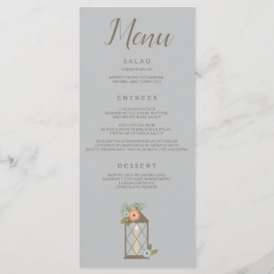 Beautiful Rustic on blue background Menu