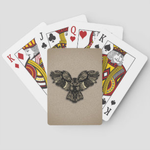 Beautiful Rustic Owl Playing Cards