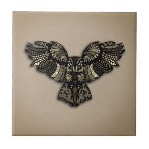 Beautiful Rustic Owl Tile