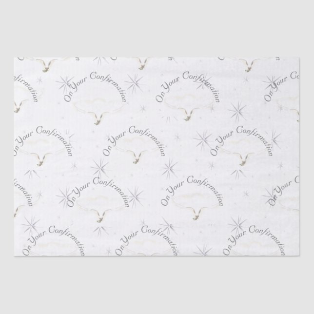 Beautiful Sacrament of Confirmation  Tissue Paper (Front)