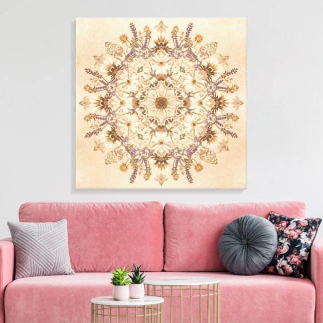 "Beautiful Sacred Mandala Wall Art (Insitu(LivingRoom))