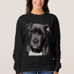 Beautiful Sad Funny Friendly Pitbull Dog Sweatshirt