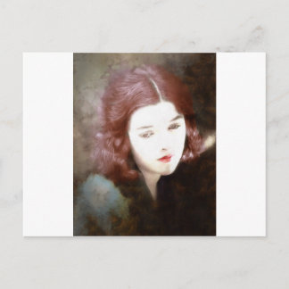 Beautiful Sad Woman Postcard