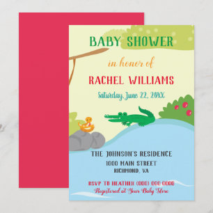 Beautiful Safari Baby Shower Invitation