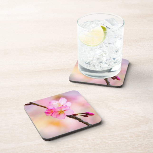 Beautiful Sakura Cherry Blossoms Coaster (Right Side)