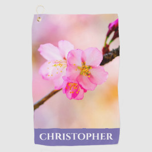 Beautiful Sakura Cherry Blossoms Golf Towel