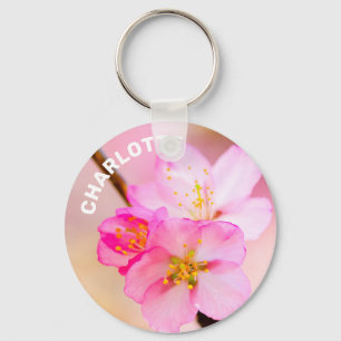 Beautiful Sakura Cherry Blossoms Key Ring