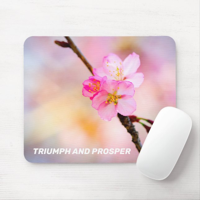 Beautiful Sakura Cherry Blossoms Mouse Mat (With Mouse)
