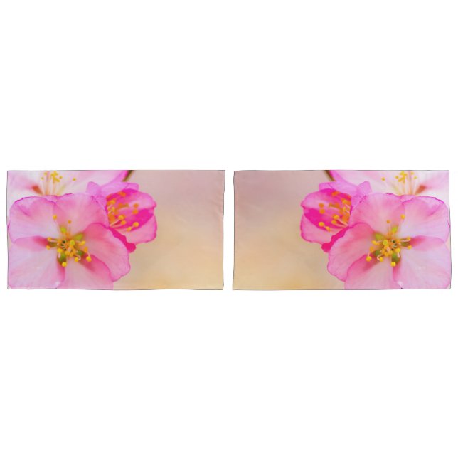 Beautiful Sakura Cherry Blossoms Pillowcase (Front-Set)