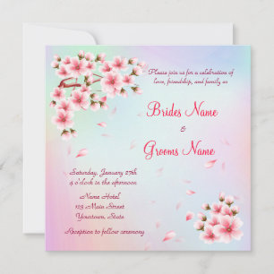 Beautiful Sakura Invitation
