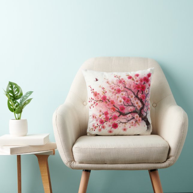Beautiful Sakura Tree Cushion (Chair)