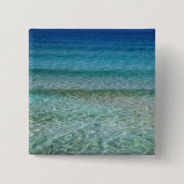 Beautiful Sandy Beach 15 Cm Square Badge (Front)