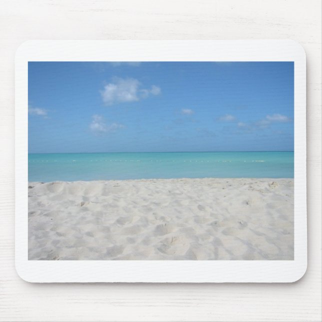 Beautiful Sandy Beach Mouse Mat (Front)