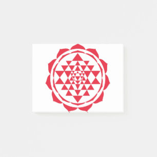 Beautiful Saraswati Yantra for Growth and Peace Post-it Notes
