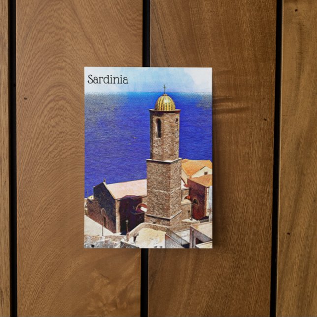 Beautiful Sardinia Italian Island Mediterranean Postcard (sardinia vintage travel architecture postcard)