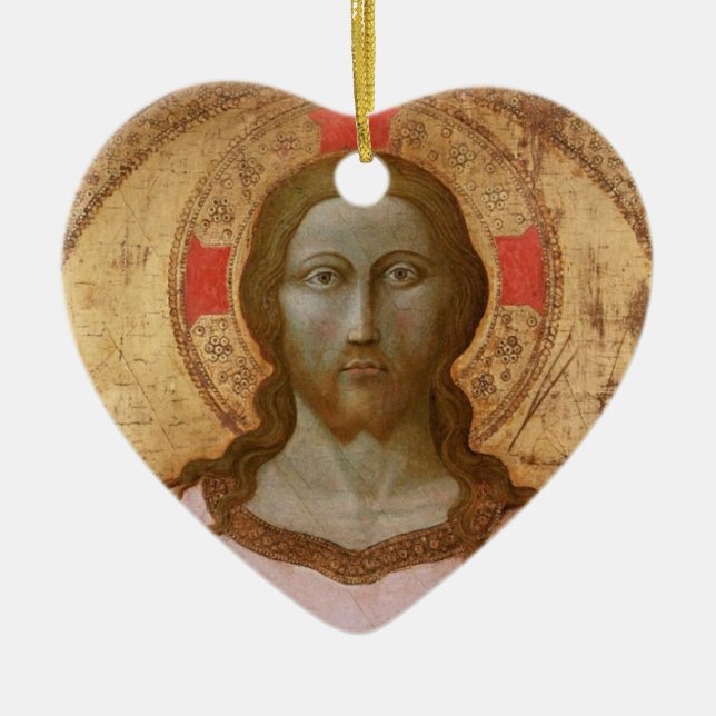 BEAUTIFUL SAVIOR CERAMIC TREE DECORATION (Front)
