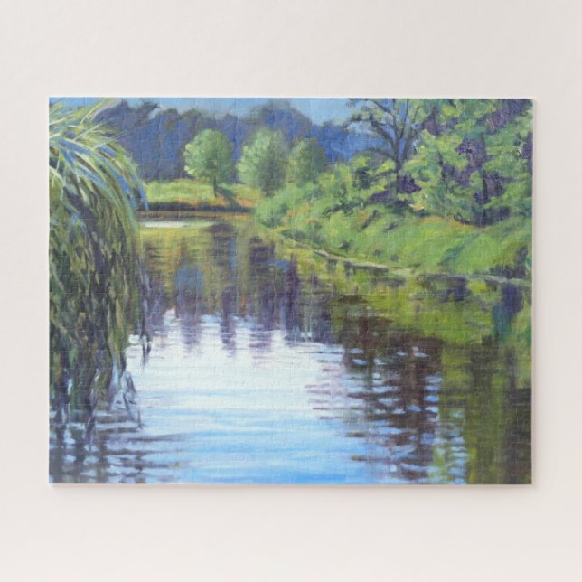 Beautiful Scene in St Louis Forest Park Jigsaw Puzzle (Horizontal)