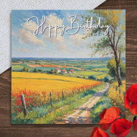 Beautiful Scenery Summer Countryside Birthday