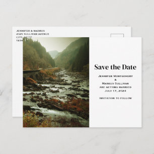 Beautiful Scenic Nature Photo Save the Date Invitation Postcard