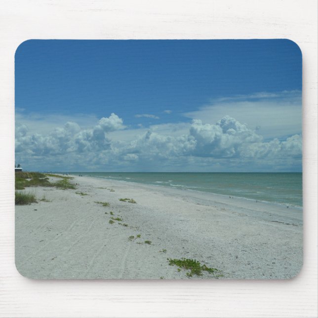 Beautiful Scenic Tropical Beach Horizon Photo Mouse Mat (Front)