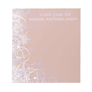 Beautiful School Psychologist Note Pad