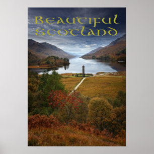 Beautiful Scotland, Glenfinnan Monument Poster