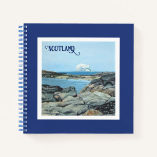 Beautiful Scotland North Berwick seascape fine art Notebook