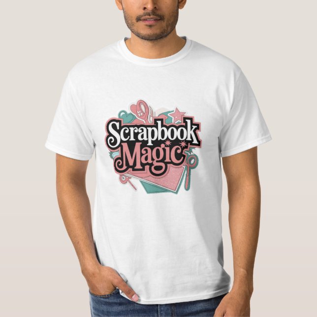 Beautiful Scrapbooking-Themed Art T-Shirt (Front)