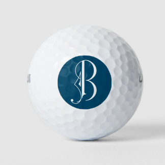Beautiful Scroll Monogram Letter B Golf Ball