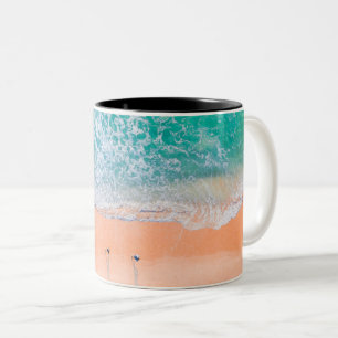 Beautiful Sea Beach Two-Tone Coffee Mug