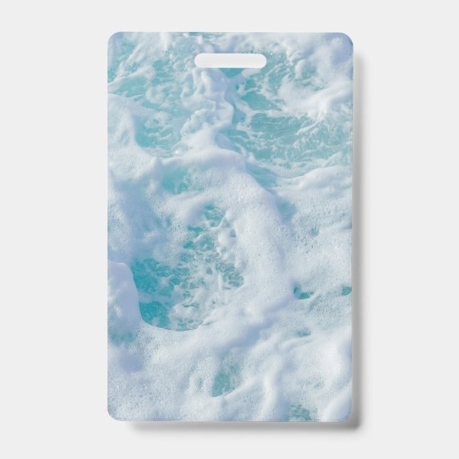 beautiful sea ​​foam ID badge (Front)