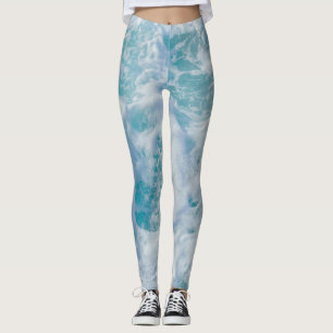 beautiful sea ​​foam leggings