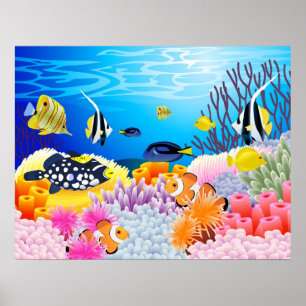 Beautiful sea life poster