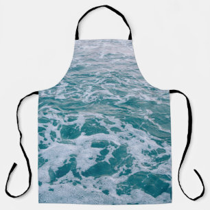 Beautiful sea marble waves texturehipster,backgrou apron