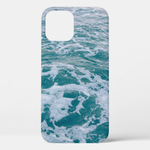 Beautiful sea marble waves texturehipster,backgrou iPhone 12 case
