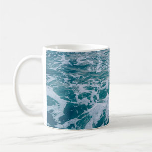 Beautiful sea marble waves texturehipster,backgrou coffee mug