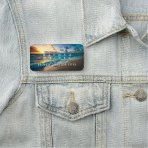 Beautiful sea  name tag