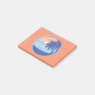 Beautiful Sea Sunset Beach Landscape Post-it Notes