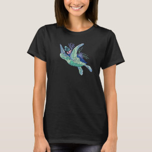 Beautiful Sea Turtle Hawaiian Summer Beach Tropica T-Shirt